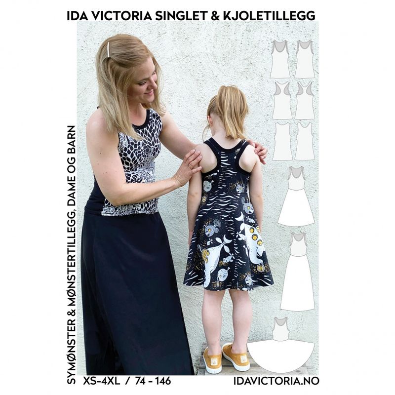 Singlet & Kjoletillegg (74-046 + XS-4XL) - Ida Victoria