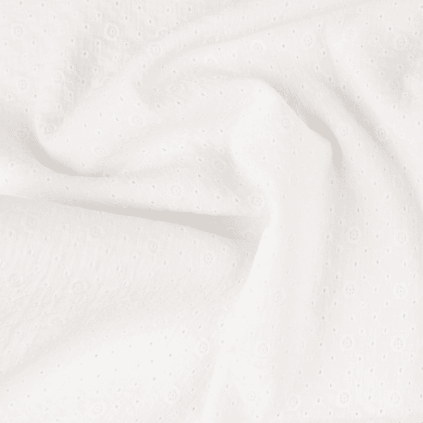 Hvit - Noora Brodert Musselin