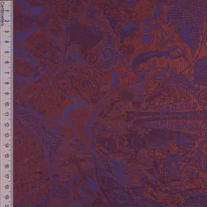 Hovedbilde Camille Changeant Purple - Viskose/Silke Jacquard