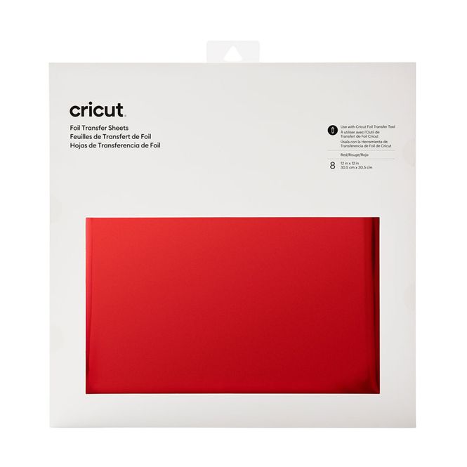 Hovedbilde Cricut Red Transfer Foil, 30x30cm 8pk