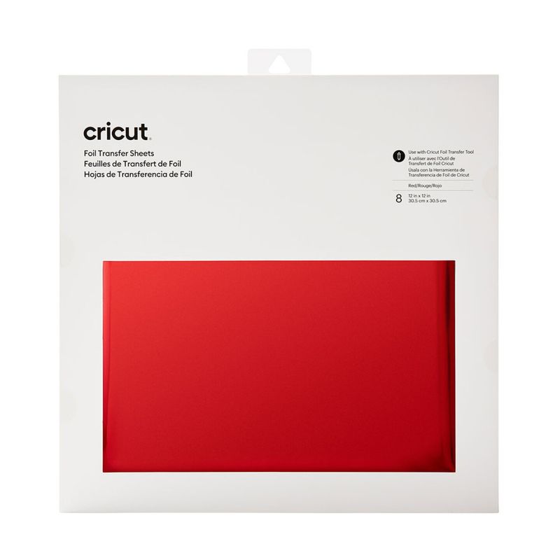 Cricut Red Transfer Foil, 30x30cm 8pk