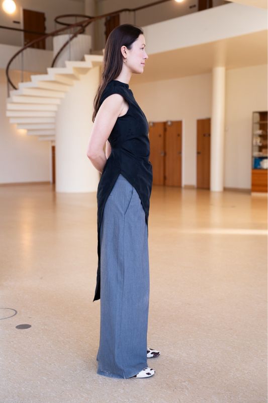 Slash Dress x Cap Sleeves - Puff and Pencil