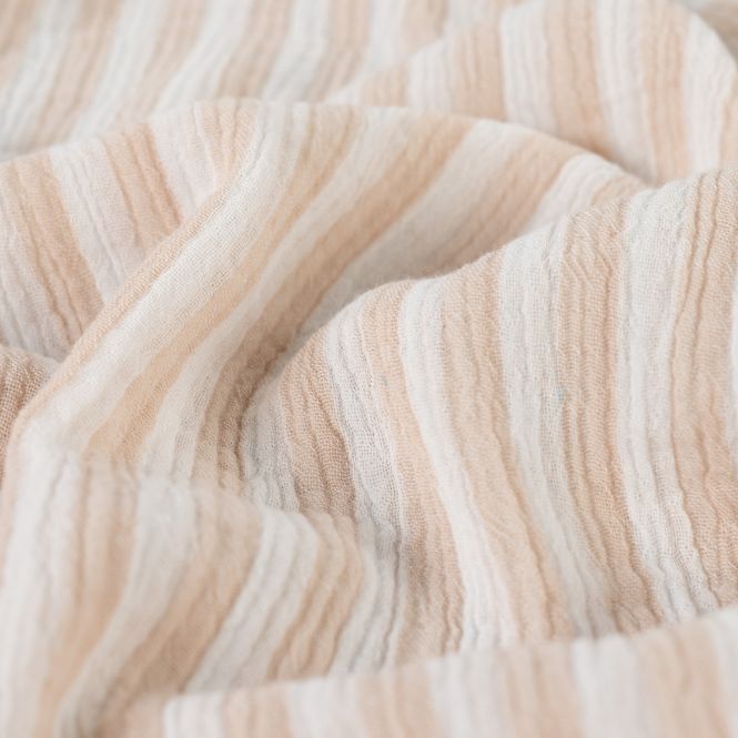 Hovedbilde Stripeduo Sand - Musselin