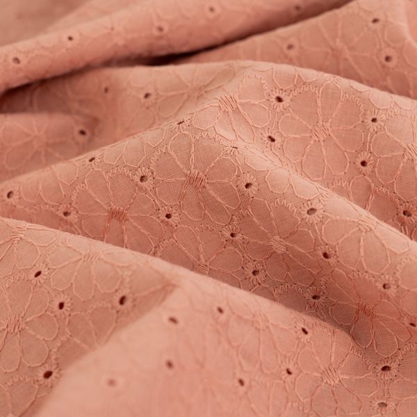 Celine Apricot - Cotton Embroidery