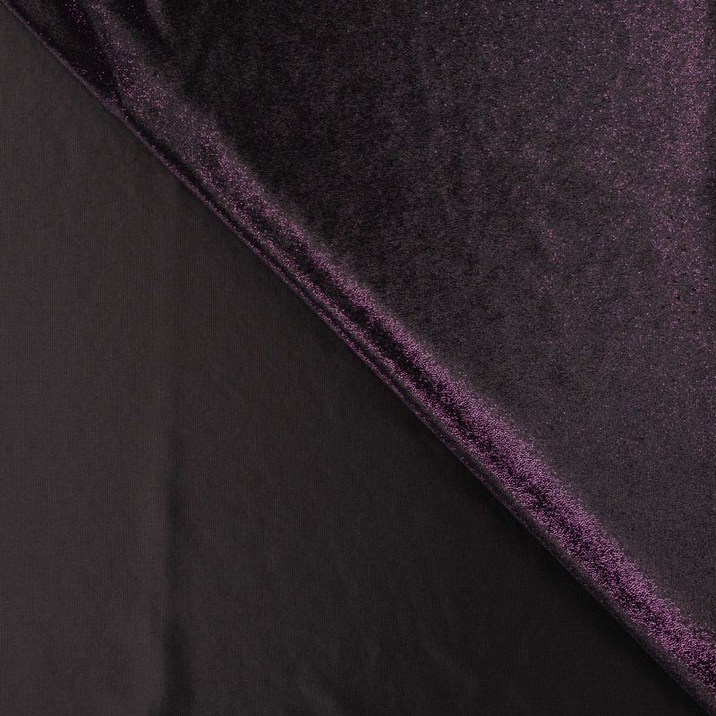 Lilla/Sort - Velour Foil