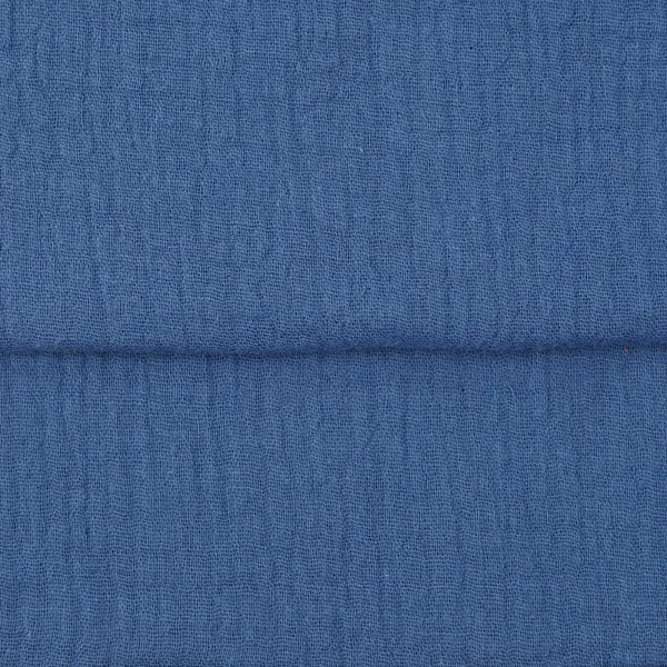 Denimblå - Økologisk Musselin