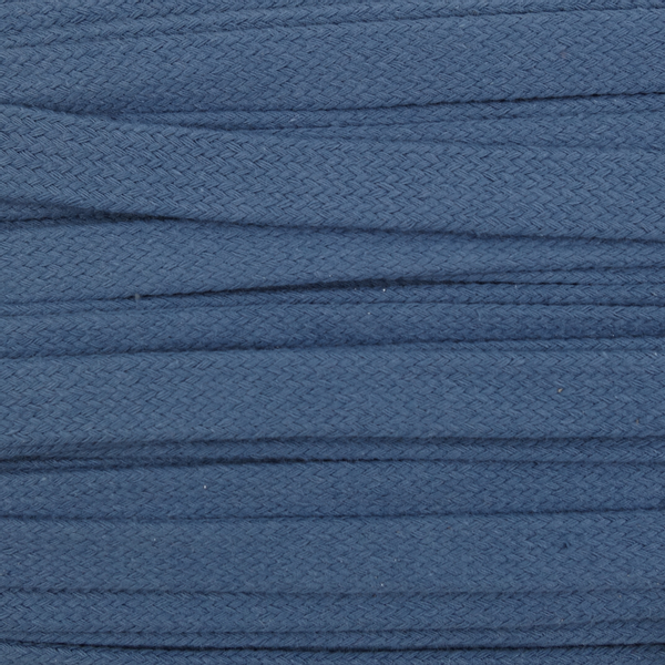 Jeansblå – Flat Snor 13 mm