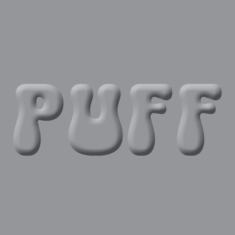 HTV Puff Sølv Matt 50x30cm