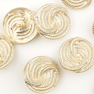 Hovedbilde Madame Gull - 23 mm Metall Knapp