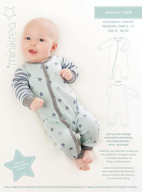 Hovedbilde Nattdrakt Baby - Minikrea 11470