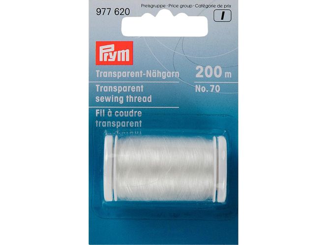 Hovedbilde Tråd Transparent Lys 200m Prym