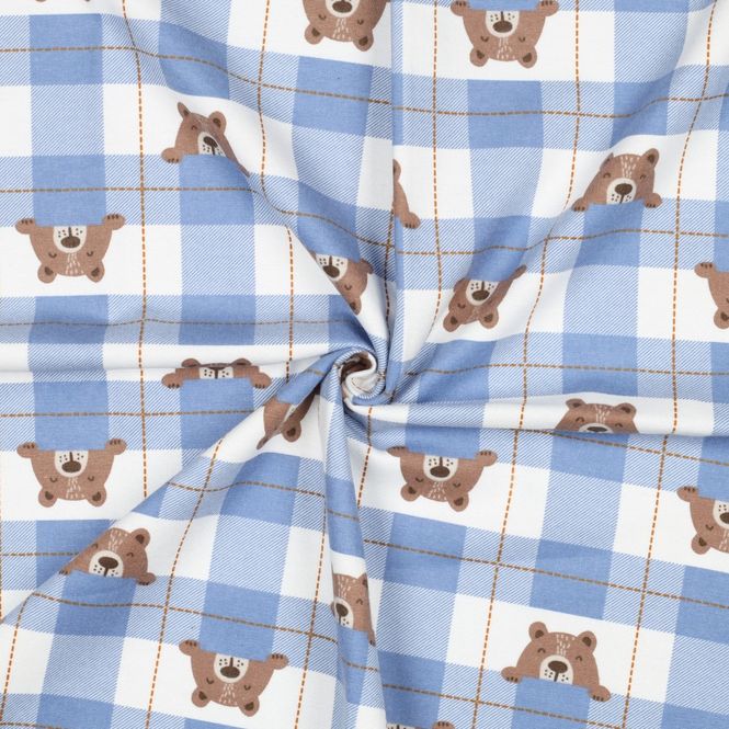 Hovedbilde Peek-a-boo-Bear Blå - Flanell