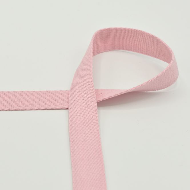 Hovedbilde Light Pink - Vevd Bånd Bomull 25 mm (110)