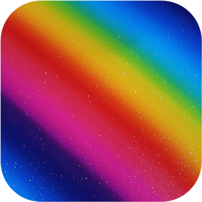 Rainbow Stripes Dekorvinyl - Rainbow 30x30cm