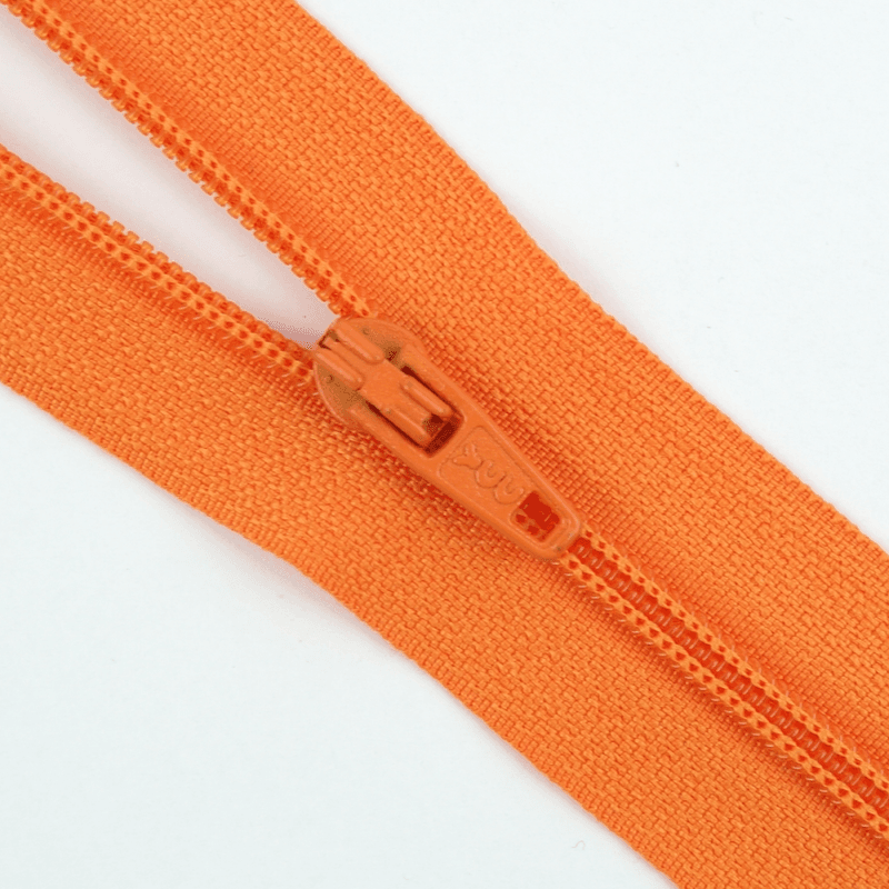 Orange - Spiral Glidelås (4 mm)