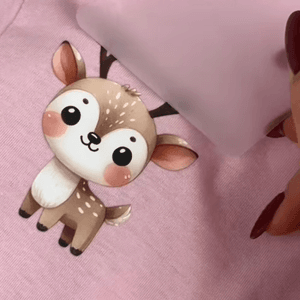 Hovedbilde DTF trykk: S&oslash;te dyr 15x15cm