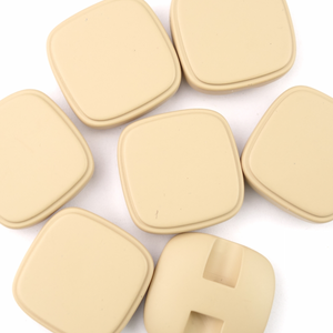 Hovedbilde London Square Beige - 21 mm Resin Knapp