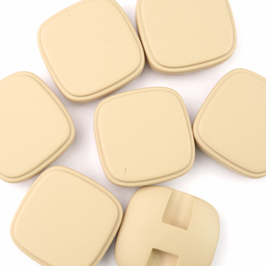 Bilde av London Square Beige - 21 mm Resin Knapp