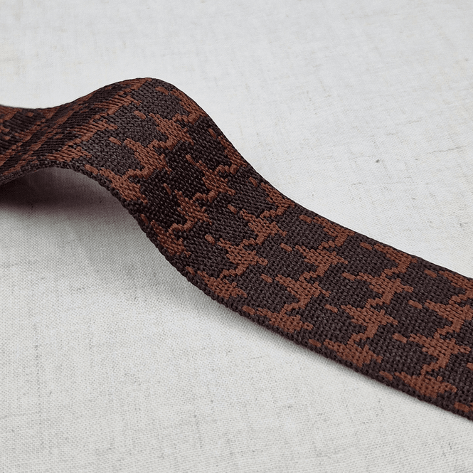 Hovedbilde Hundetann Brun - Vevd Bånd 38 mm