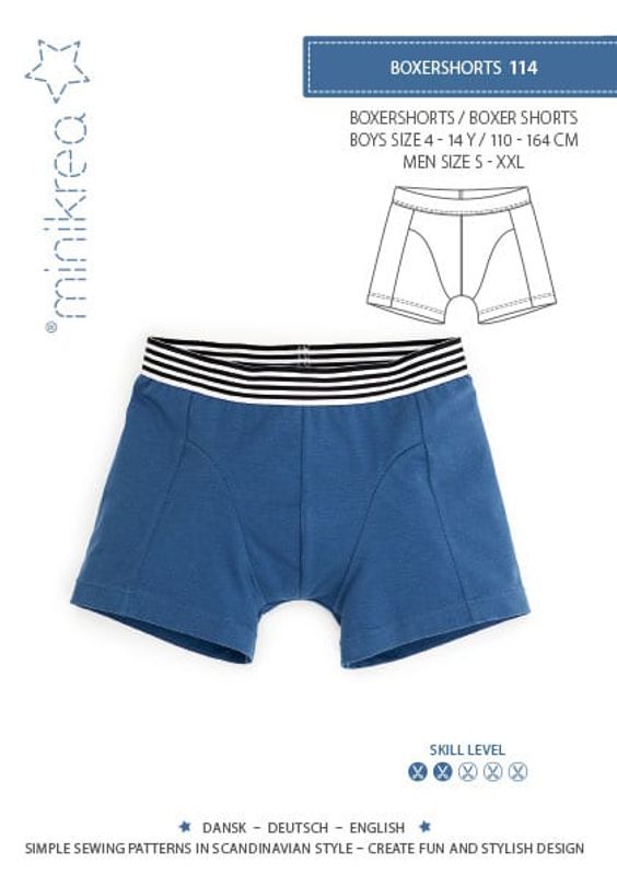 Boxershorts Gutt og Herre - Minikrea 114