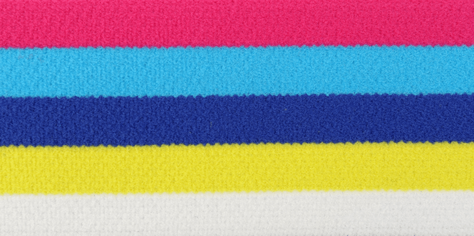 Hovedbilde Stripe Rosa/Blå/Gul - Strikk 40 mm