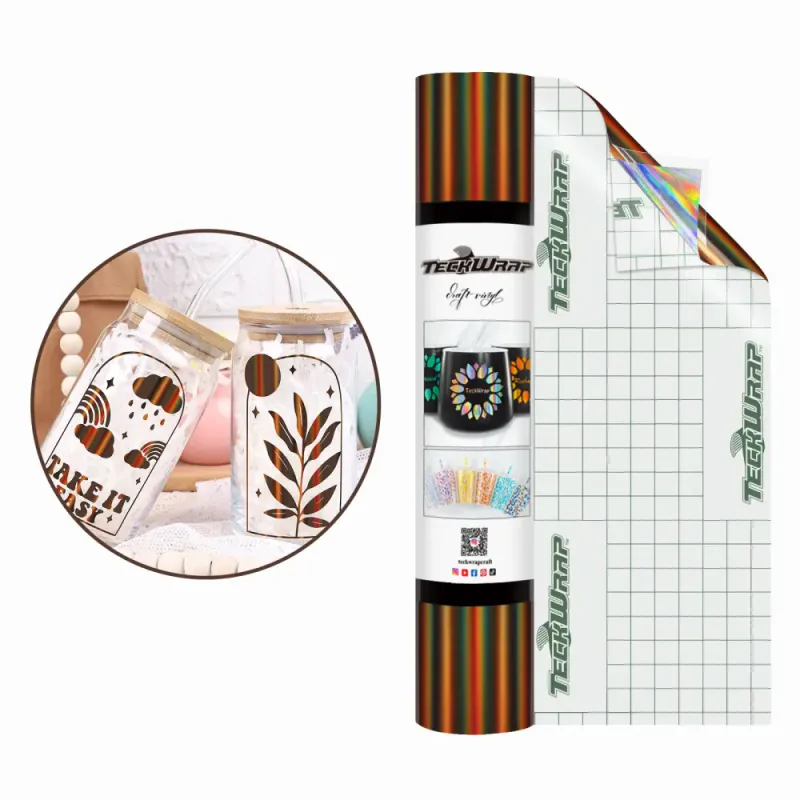 Bubble Free Dekorvinyl - Holographic Brown