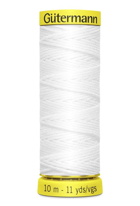 Hovedbilde Hvit 5019 - Elastisk Tråd  10 m