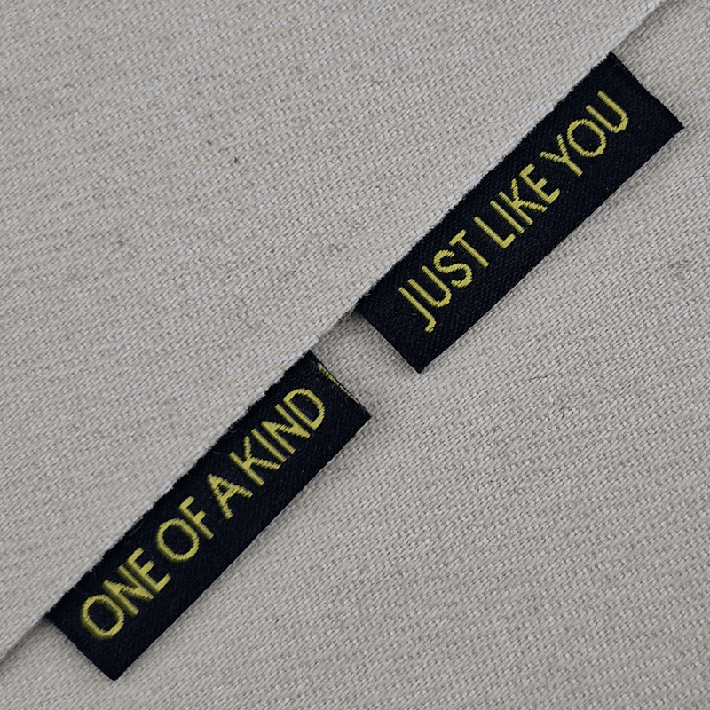 ONE OF A KIND, JUST LIKE YOU - Sort merkelapp 5 stk