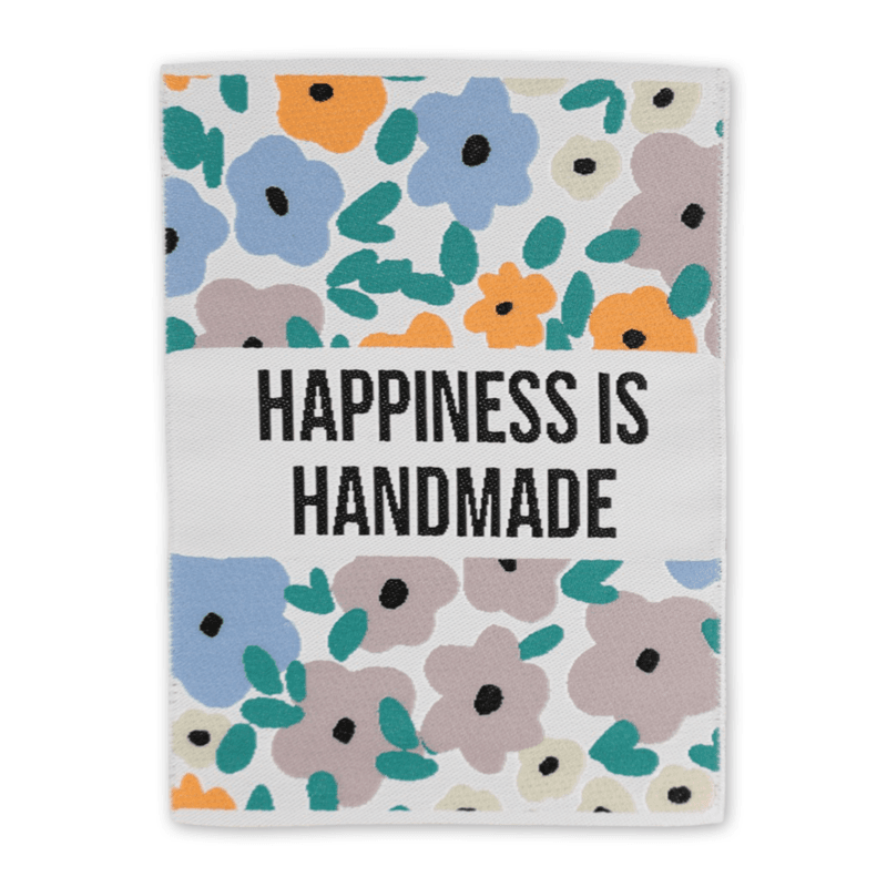 Happiness is handmade - Merkelapp 60x80 mm