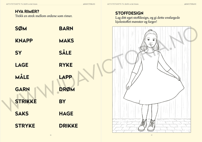 Aktivitetshefte for barn - Ida Victoria