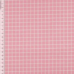 Hovedbilde Rutelig Rosa - Fast Bomull
