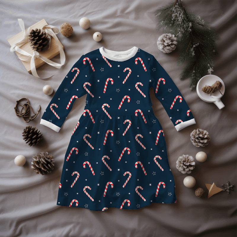 Candy Cane Navy - Jersey