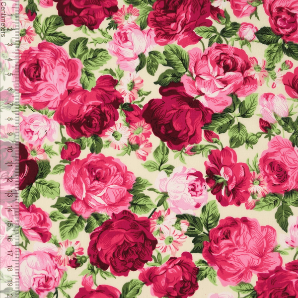 Rosy Ecru/Fuchsia - Fast Bomull