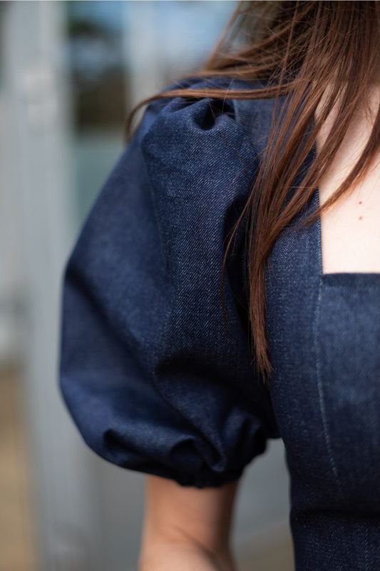 Square Dress x Puff Sleeves - Puff and Pencil