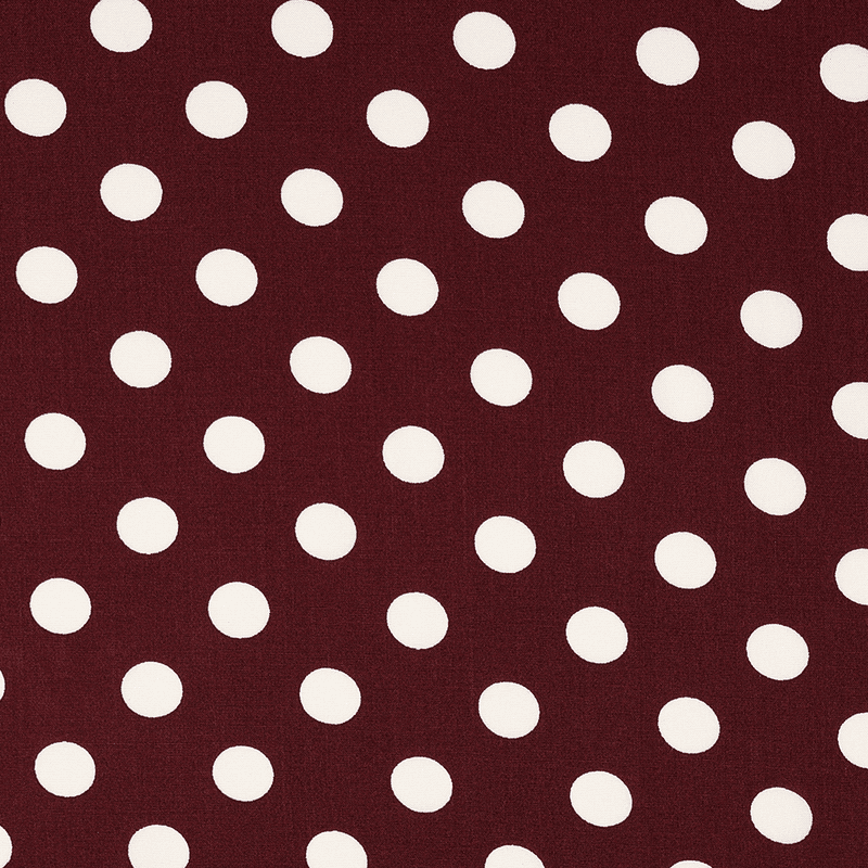 Small Dotty Burgunder - Vevd Viskose
