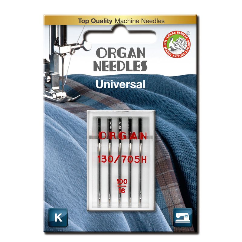 Organ Symaskinnåler Universal 100 5pk