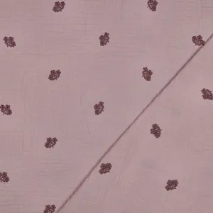 Hovedbilde Fleur Dusty Pink - Brodert Musselin