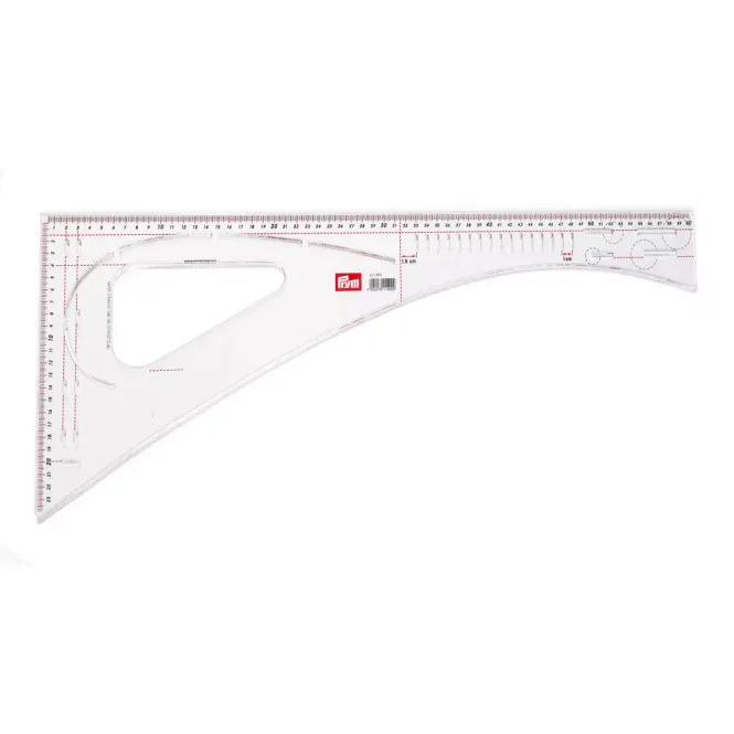Hovedbilde Skredderlinjal Prym 60x24cm Transparent