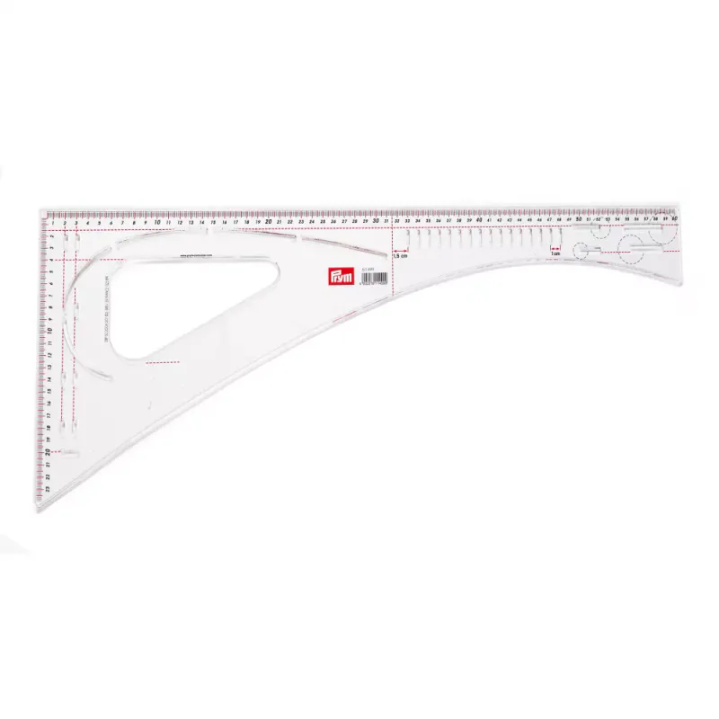 Skredderlinjal Prym 60x24cm Transparent