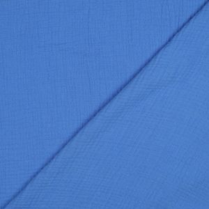 Hovedbilde Himmelbl&aring; - &Oslash;kologisk Musselin