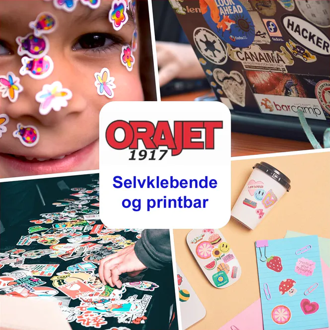 Hovedbilde Orajet 1917 Printbar selvklebende Vinyl - A4 5pk