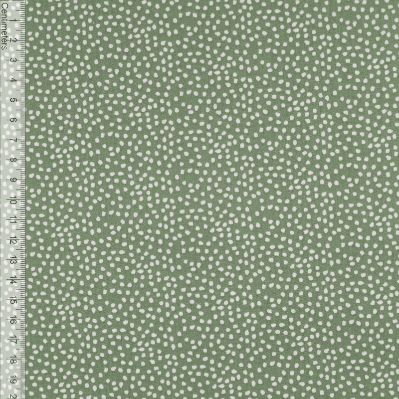 Dots Green - Fast Bomull