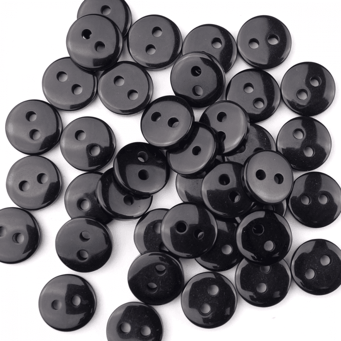 Hovedbilde Basic Sort - 9 mm Resin Knapp