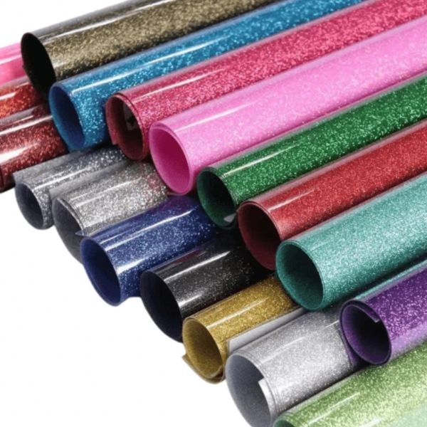 HTV Bling-Bling Star Kongeblå 30x50cm (Chemica)