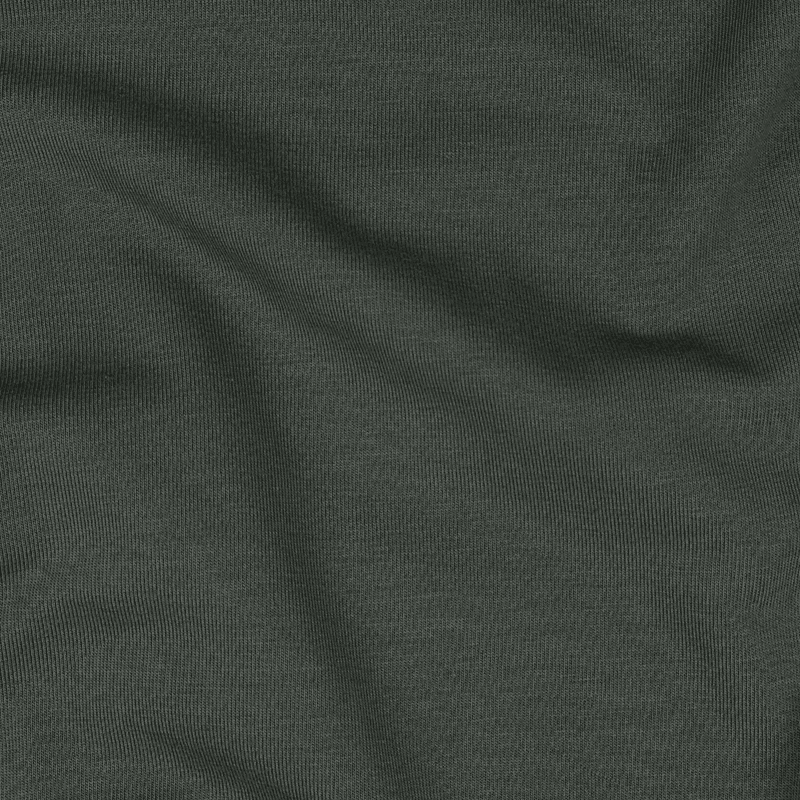 Mørk Khaki - French Terry