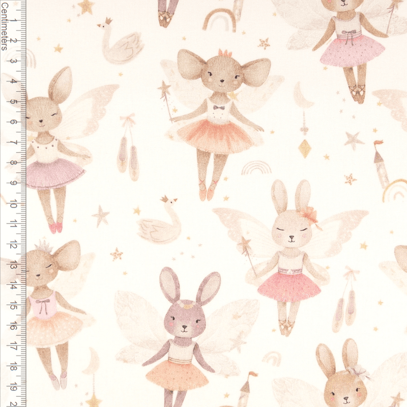 Fairy Bunny Ballet - Fast Bomull