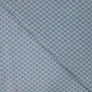 Hovedbilde Checks Lys Bl&aring; - Denim Jacquard