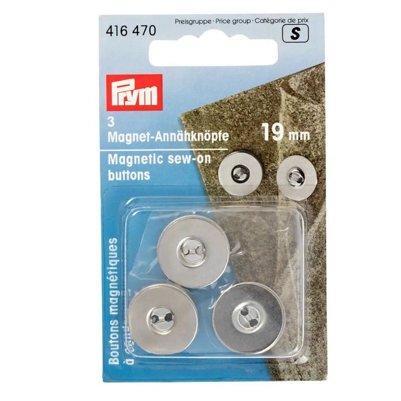 Magnetknapp 19 mm Prym - 3 stk