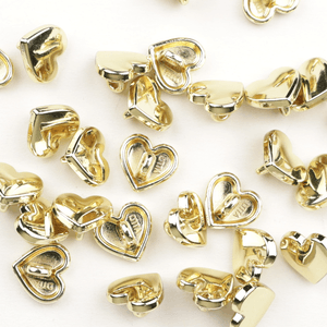 Hovedbilde Gullhjerte - 12,5  mm Metall Knapp