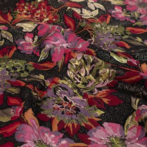 Hovedbilde Dark Floral - Jacquard Metallic